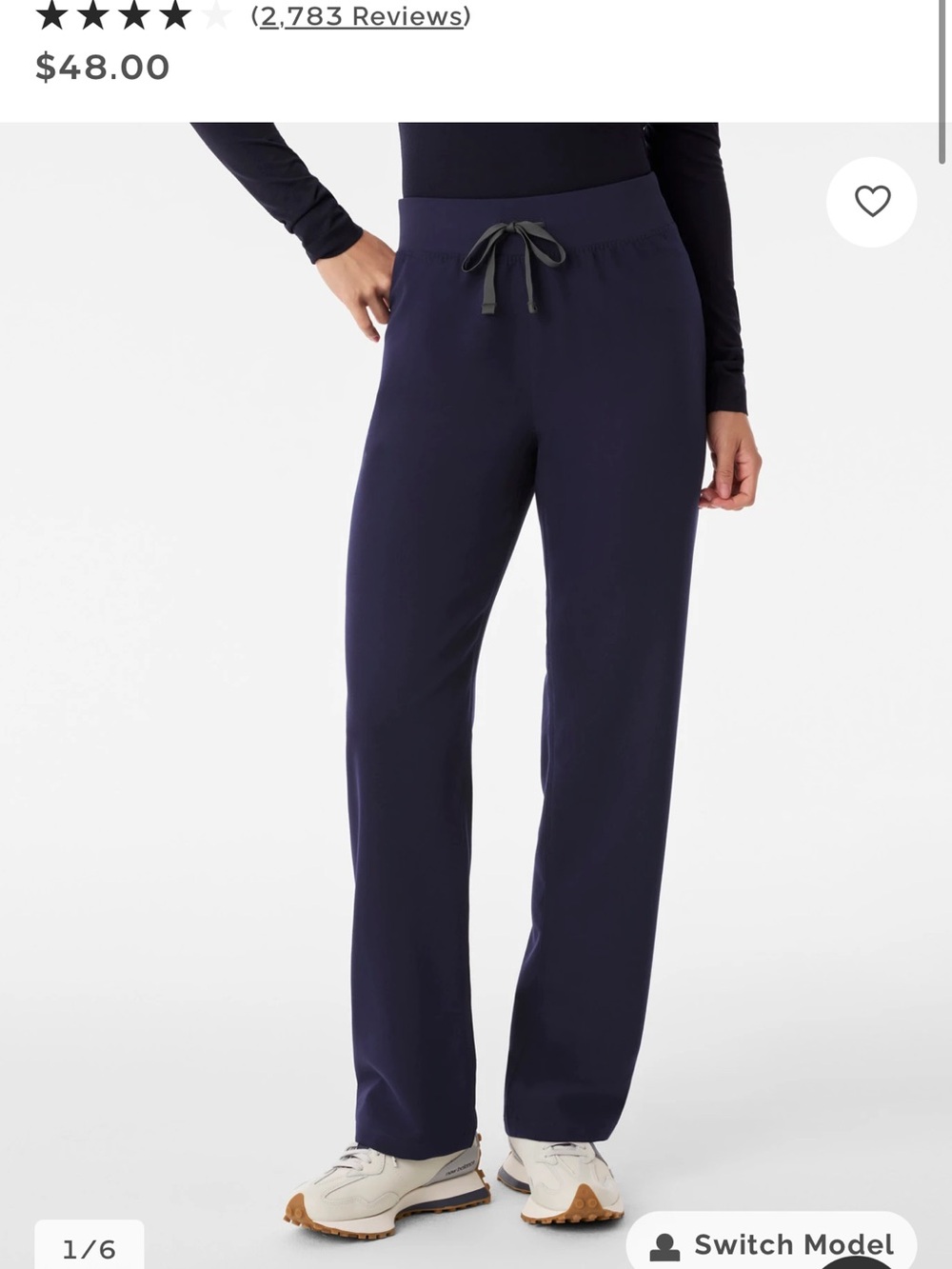 Women’s Figs Livingston Navy scrub pants Medium